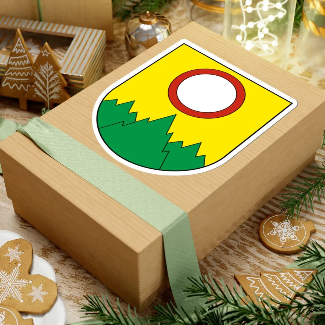 Muriaux-blazon (Switzerland) (Coat of Arms) STICKER Vinyl Kiss-Cut Decal - The Sticker Space