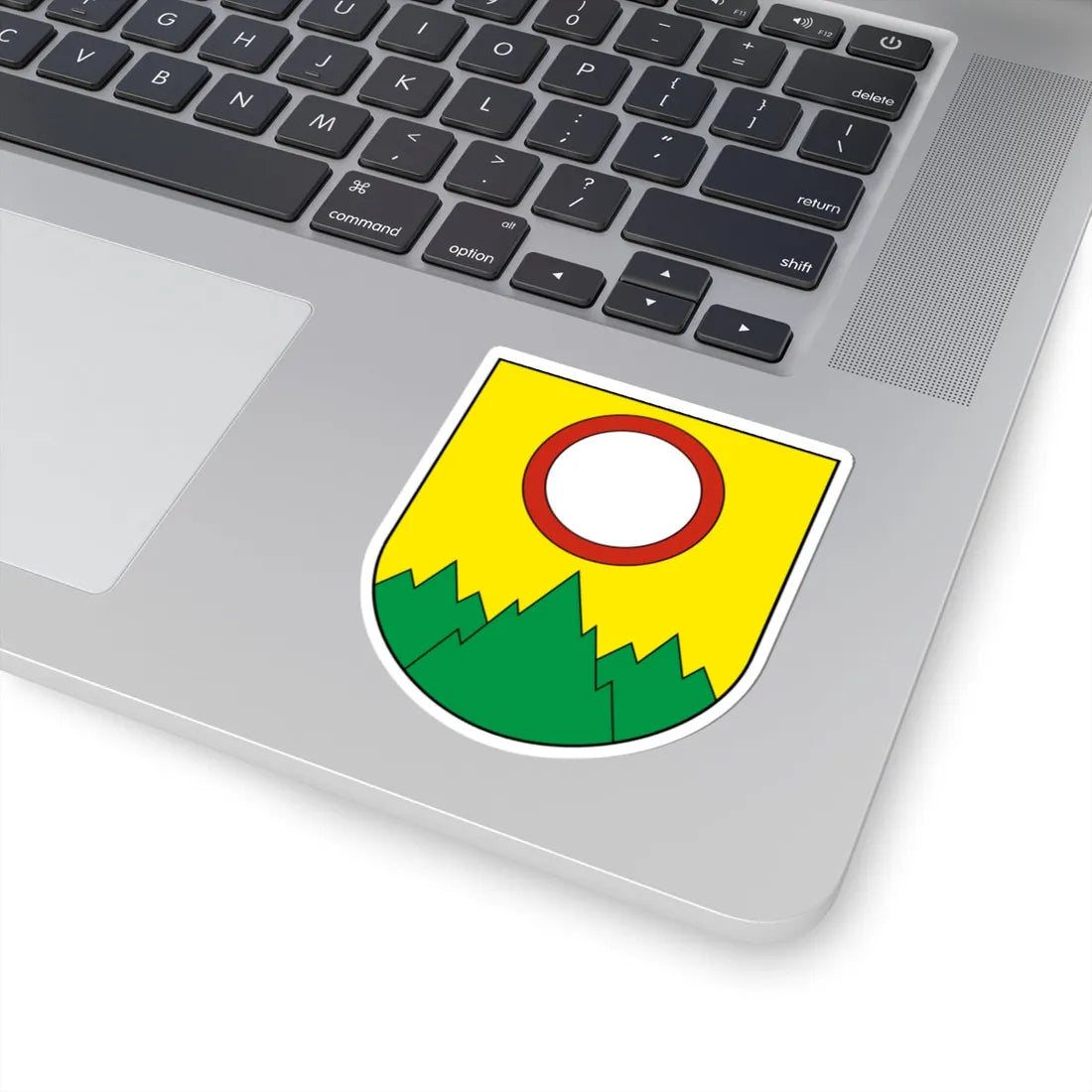 Muriaux-blazon (Switzerland) (Coat of Arms) STICKER Vinyl Kiss-Cut Decal - The Sticker Space