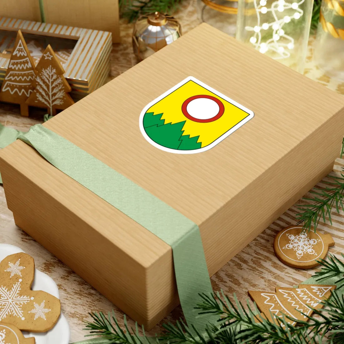 Muriaux-blazon (Switzerland) (Coat of Arms) STICKER Vinyl Kiss-Cut Decal - The Sticker Space