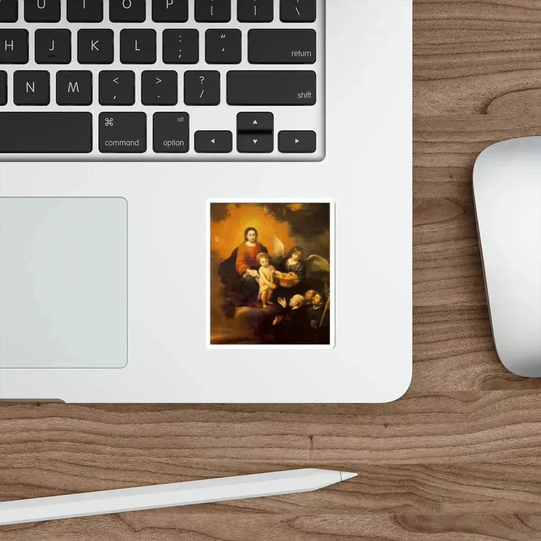 MURILLO, Bartolome Esteban - The Infant Jesus Distributing Bread to Pilgrims 2 (Artwork) STICKER Vinyl Die-Cut Decal - The Sticker Space