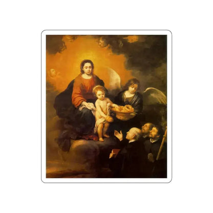 MURILLO, Bartolome Esteban - The Infant Jesus Distributing Bread to Pilgrims 2 (Artwork) STICKER Vinyl Die-Cut Decal White Die-Cut 2 Inch - The Sticker Space