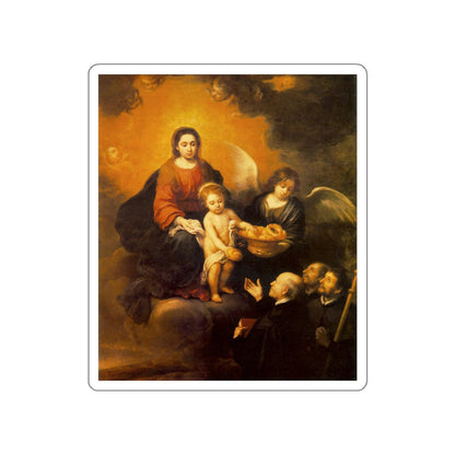 MURILLO, Bartolome Esteban - The Infant Jesus Distributing Bread to Pilgrims 2 (Artwork) STICKER Vinyl Die-Cut Decal-White-The Sticker Space