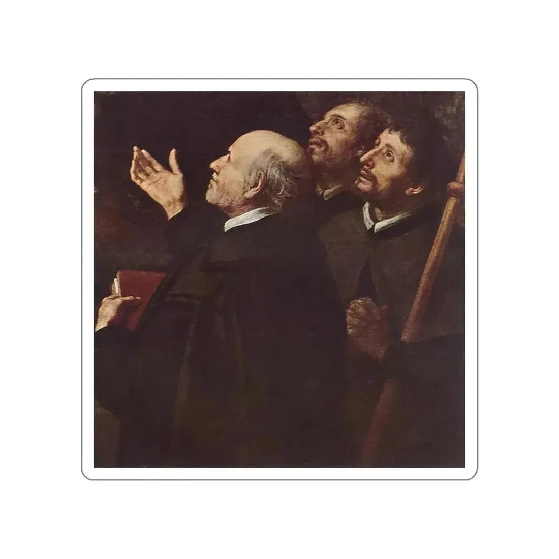 MURILLO, Bartolome Esteban - The Infant Jesus Distributing Bread to Pilgrims (detail) (Artwork) STICKER Vinyl Die-Cut Decal White Die-Cut 5 Inch - The Sticker Space