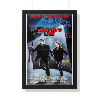 MURPHY'S LAW 1986 - Framed Movie Poster 20" x 30" Black - The Sticker Space