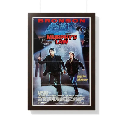 MURPHY'S LAW 1986 - Framed Movie Poster 20" x 30" Walnut - The Sticker Space