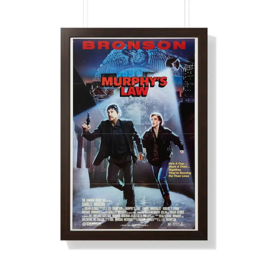 MURPHY'S LAW 1986 - Framed Movie Poster - The Sticker Space