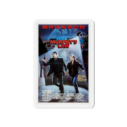 MURPHY'S LAW 1986 Movie Poster - Refrigerator Magnet 3 Inch Die-Cut - The Sticker Space