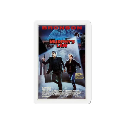 MURPHY'S LAW 1986 Movie Poster - Refrigerator Magnet 5 Inch Die-Cut - The Sticker Space