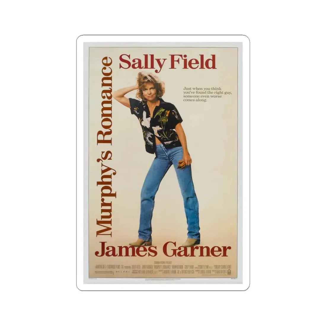 Murphy's Romance 1985 Movie Poster - STICKER Vinyl Kiss-Cut Decal 6 Inch White - The Sticker Space