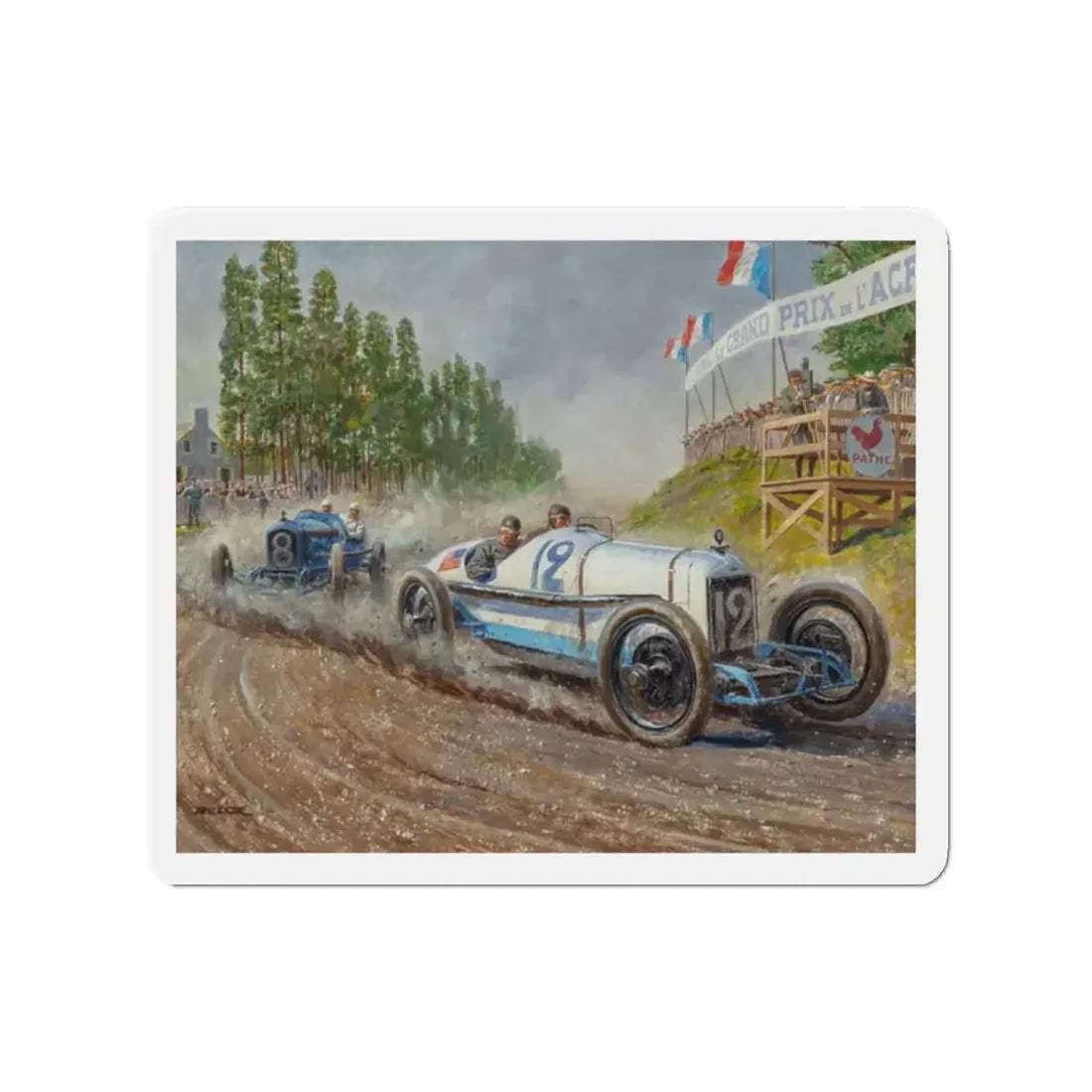 Murphy Winds Grand Prix (Magazine Illustration) Refrigerator Magnet 2 Inch - The Sticker Space