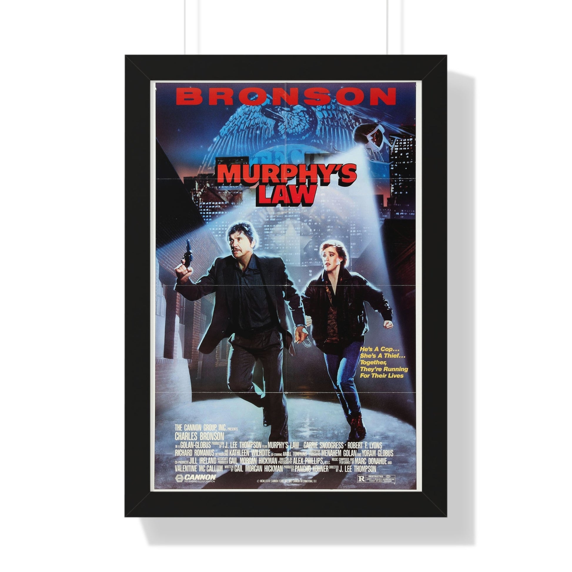 MURPHY'S LAW 1986 - Framed Movie Poster-16″ x 24″-The Sticker Space