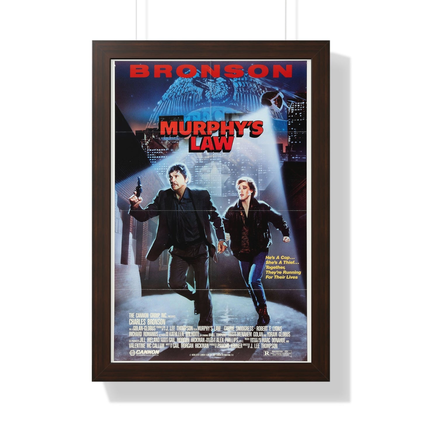 MURPHY'S LAW 1986 - Framed Movie Poster-16″ x 24″-The Sticker Space