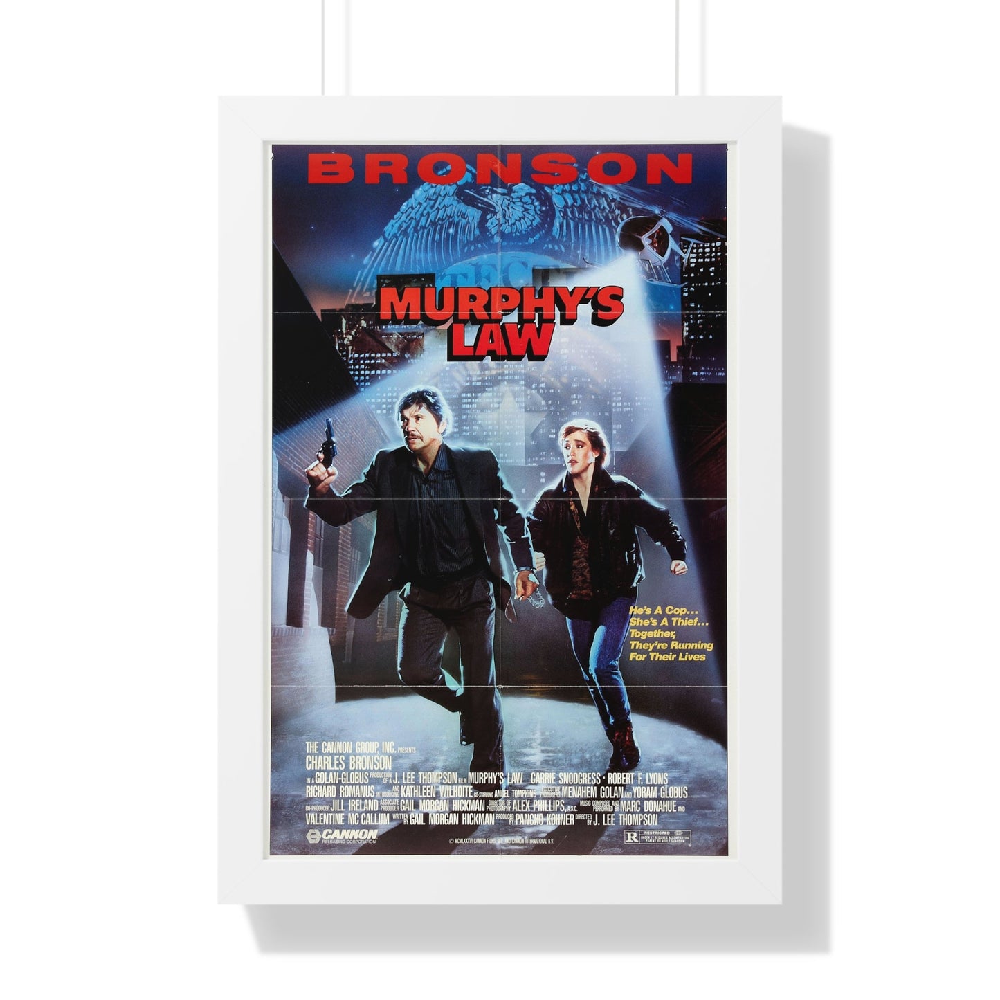 MURPHY'S LAW 1986 - Framed Movie Poster-16″ x 24″-The Sticker Space