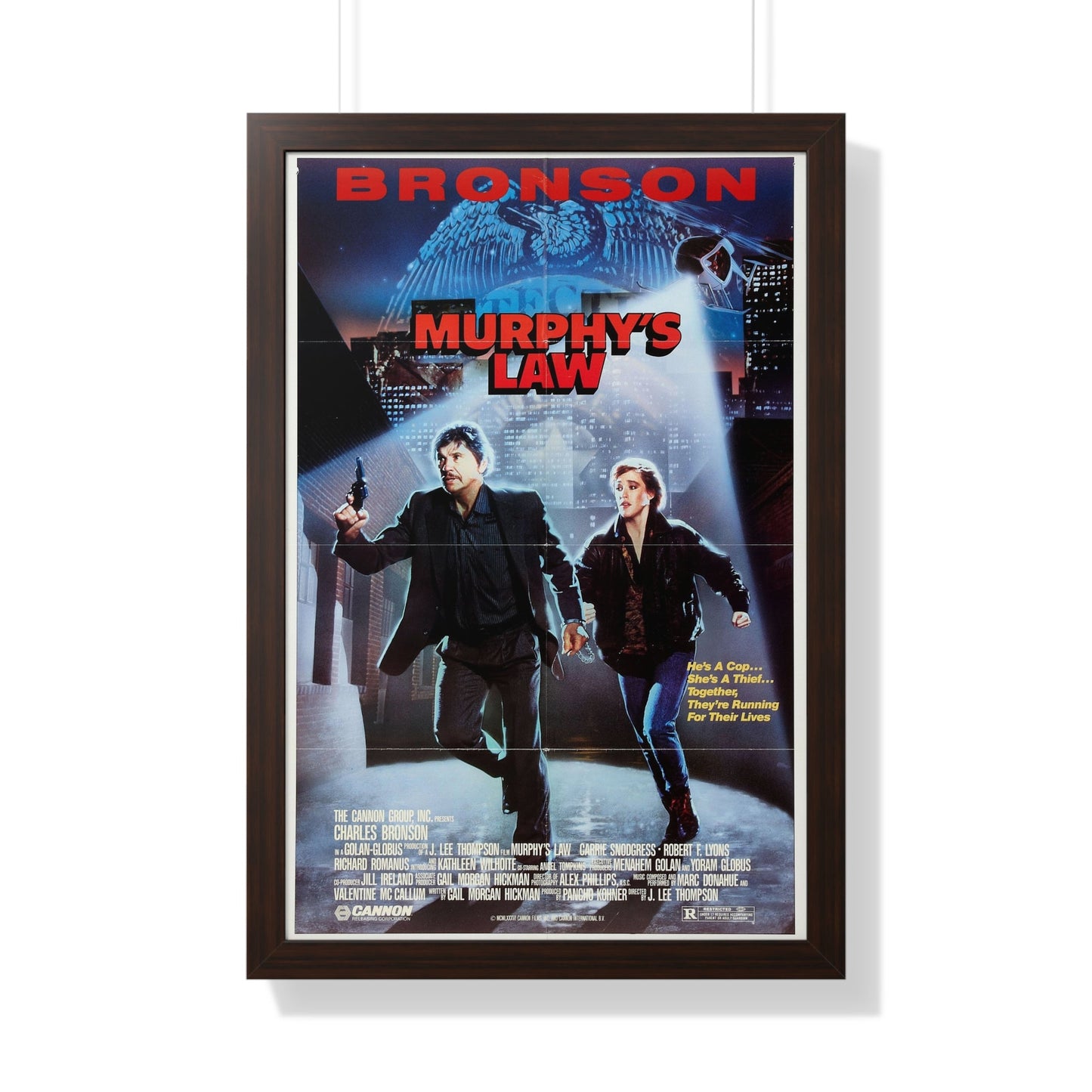 MURPHY'S LAW 1986 - Framed Movie Poster-20" x 30"-The Sticker Space