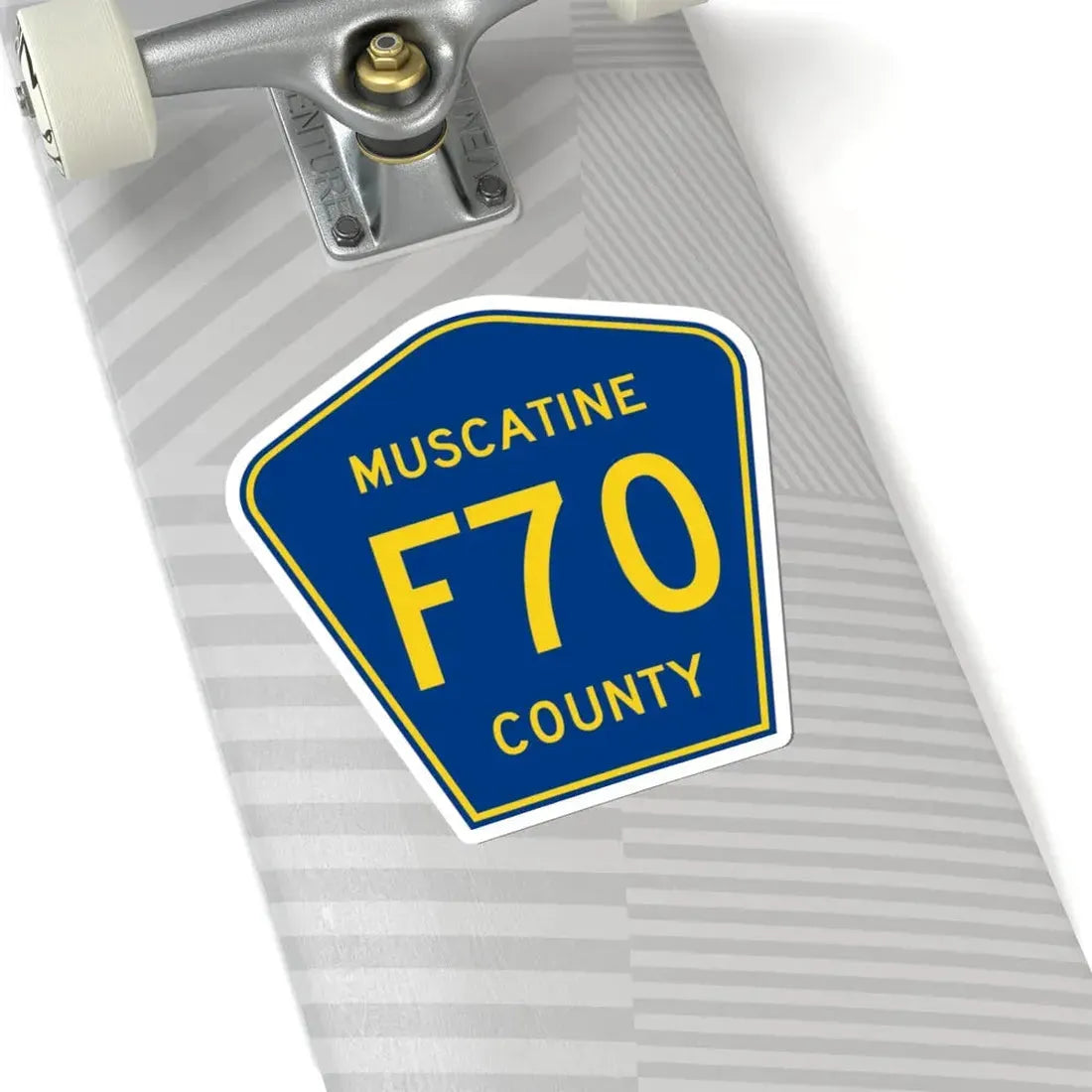 Muscatine County Route F70 IA (Iowa) (Road Sign) STICKER Vinyl Kiss-Cut Decal - The Sticker Space