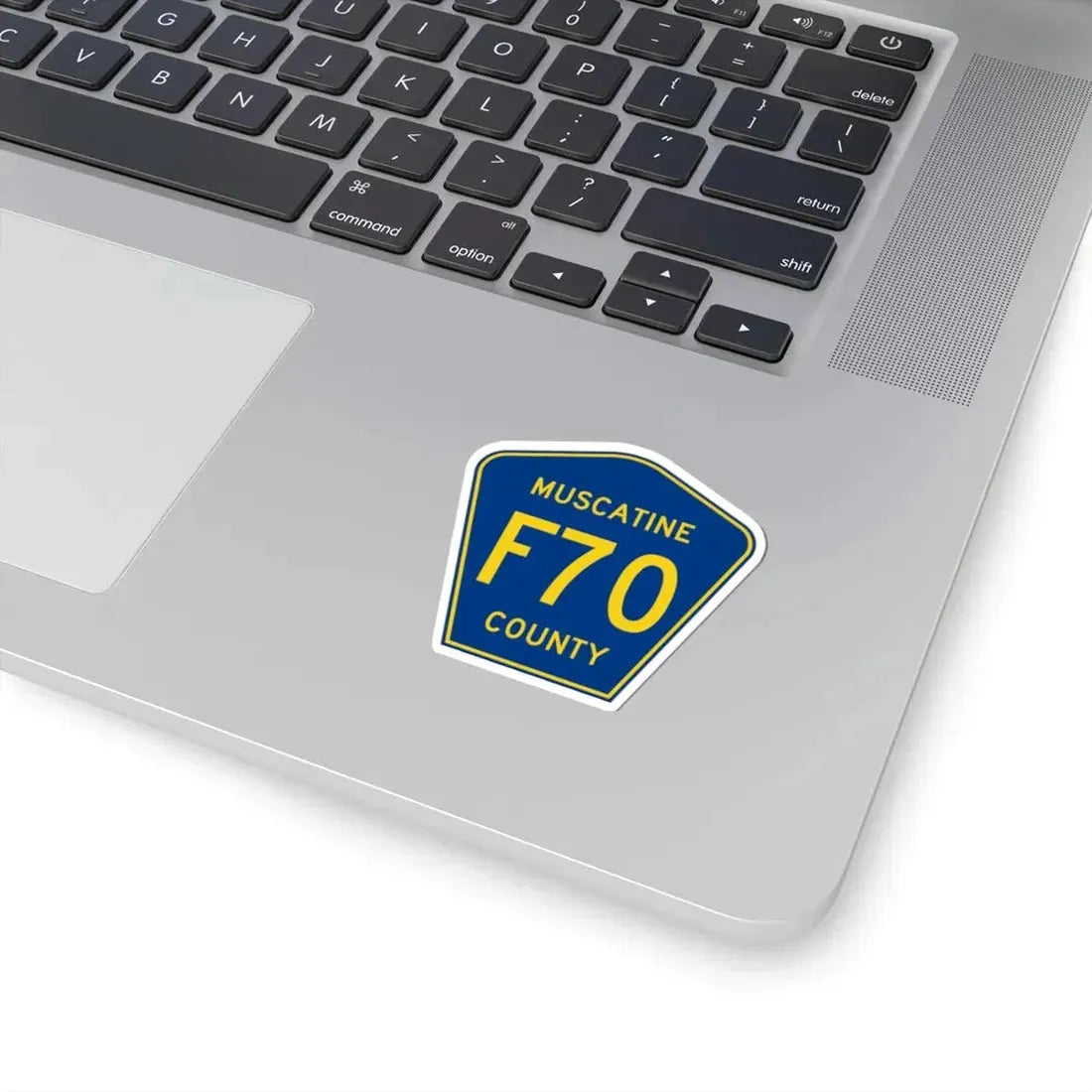 Muscatine County Route F70 IA (Iowa) (Road Sign) STICKER Vinyl Kiss-Cut Decal - The Sticker Space