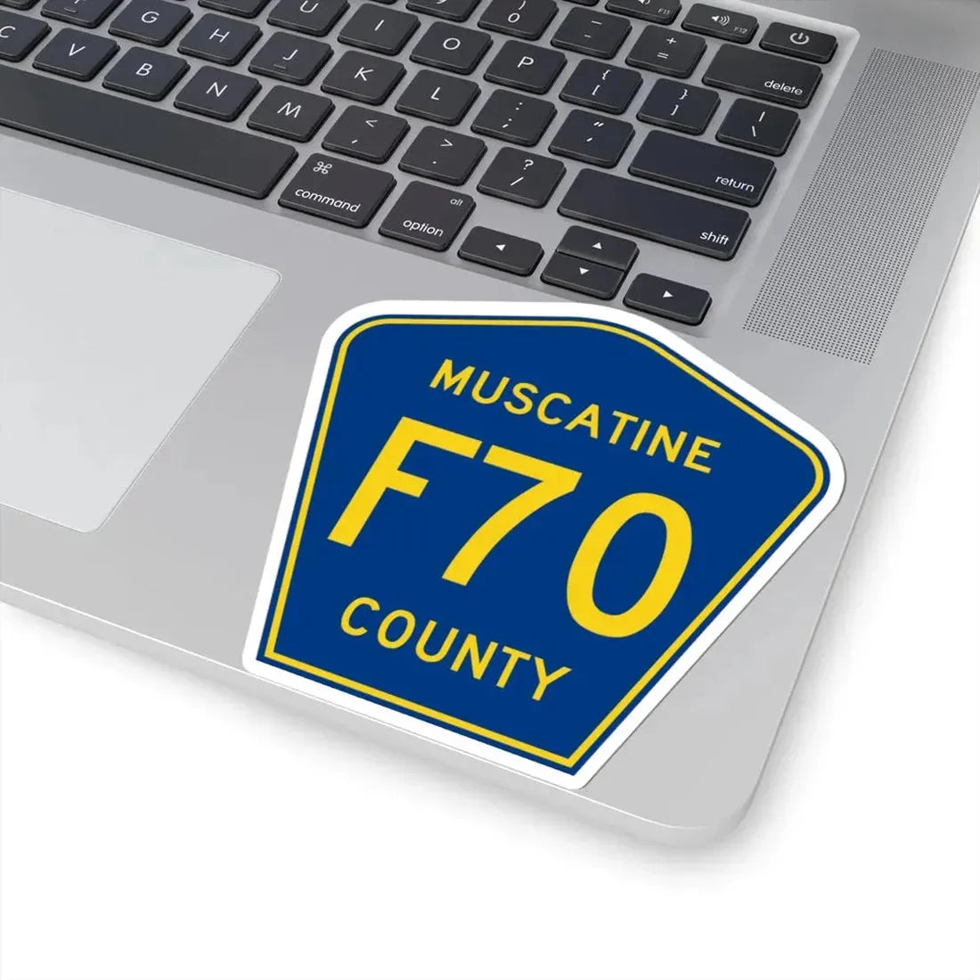 Muscatine County Route F70 IA (Iowa) (Road Sign) STICKER Vinyl Kiss-Cut Decal - The Sticker Space