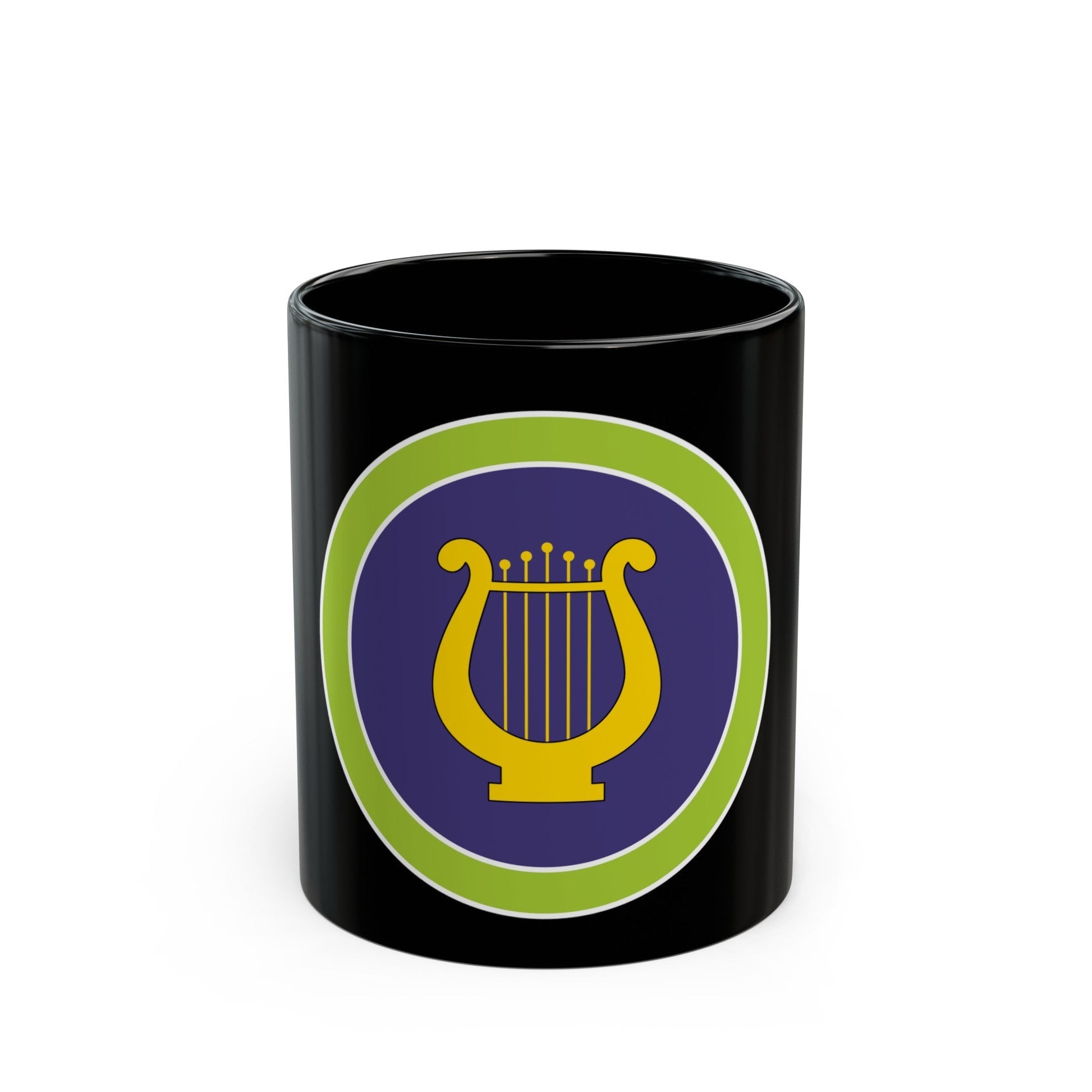 Music (Boy Scout Merit Badge) Black Coffee Mug-11oz-The Sticker Space