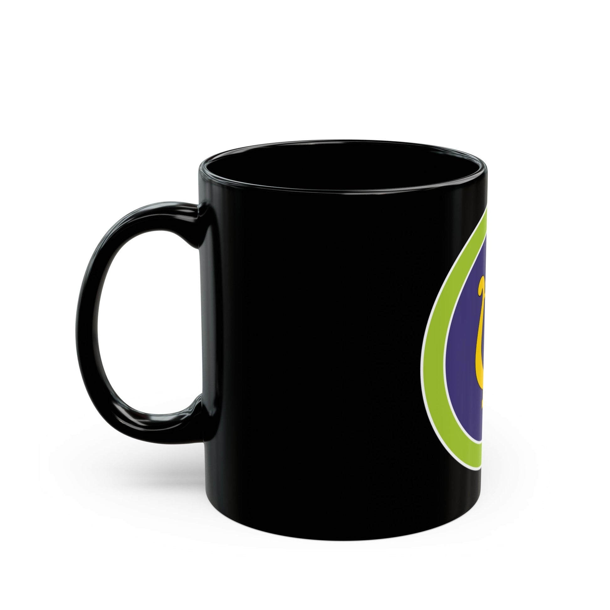 Music (Boy Scout Merit Badge) Black Coffee Mug-The Sticker Space