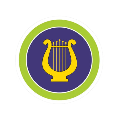 Music (Boy Scout Merit Badge) STICKER Vinyl Kiss-Cut Decal 2 Inch White - The Sticker Space