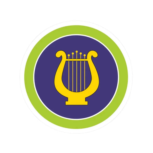 Music (Boy Scout Merit Badge) STICKER Vinyl Kiss-Cut Decal 2 Inch White - The Sticker Space
