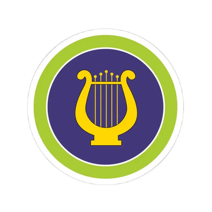 Music (Boy Scout Merit Badge) STICKER Vinyl Kiss-Cut Decal 4 Inch White - The Sticker Space