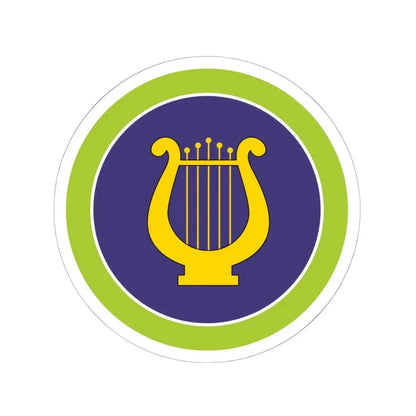Music (Boy Scout Merit Badge) STICKER Vinyl Kiss-Cut Decal 6 Inch White - The Sticker Space