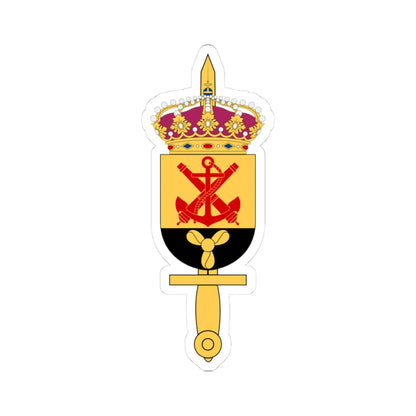 Muskö örlogsvarv vapen (Sweden) (Coat of Arms) STICKER Vinyl Kiss-Cut Decal 3 Inch White - The Sticker Space