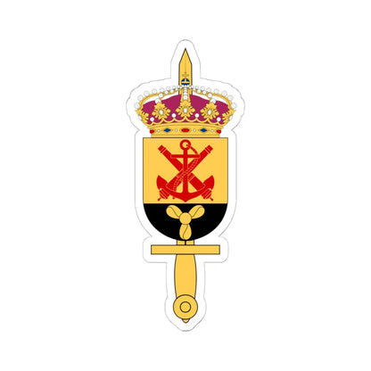 Muskö örlogsvarv vapen (Sweden) (Coat of Arms) STICKER Vinyl Kiss-Cut Decal 6 Inch White - The Sticker Space