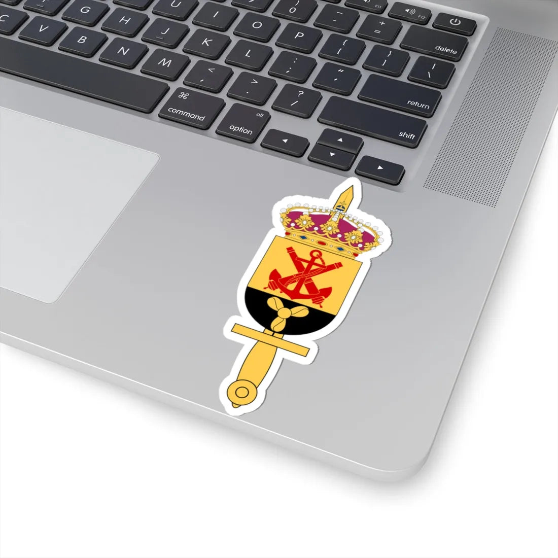 Muskö örlogsvarv vapen (Sweden) (Coat of Arms) STICKER Vinyl Kiss-Cut Decal - The Sticker Space