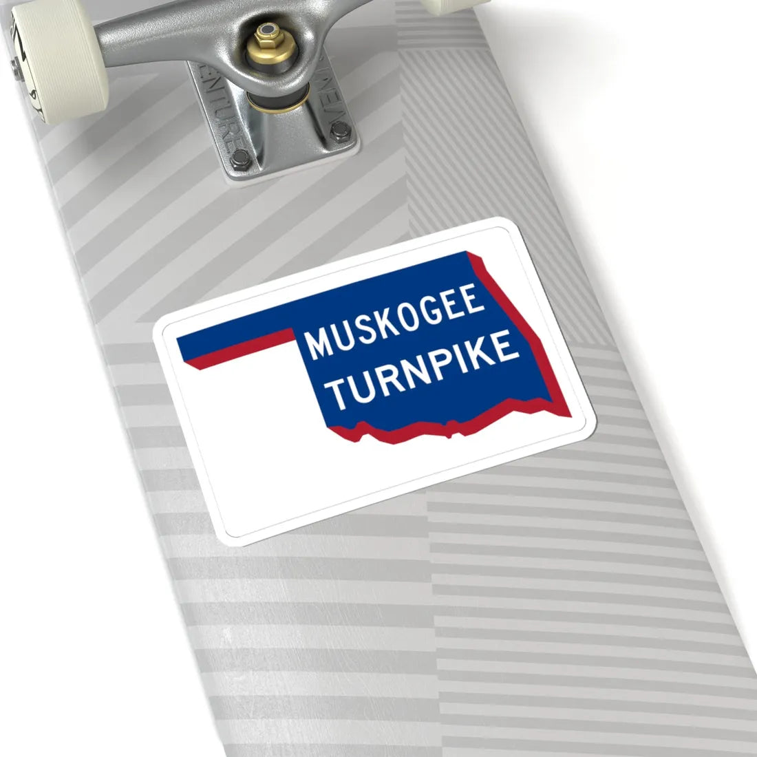 Muskogee Turnpike shield old (Oklahoma) (Road Sign) STICKER Vinyl Kiss-Cut Decal - The Sticker Space