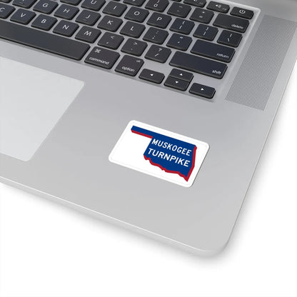Muskogee Turnpike shield old (Oklahoma) (Road Sign) STICKER Vinyl Kiss-Cut Decal - The Sticker Space