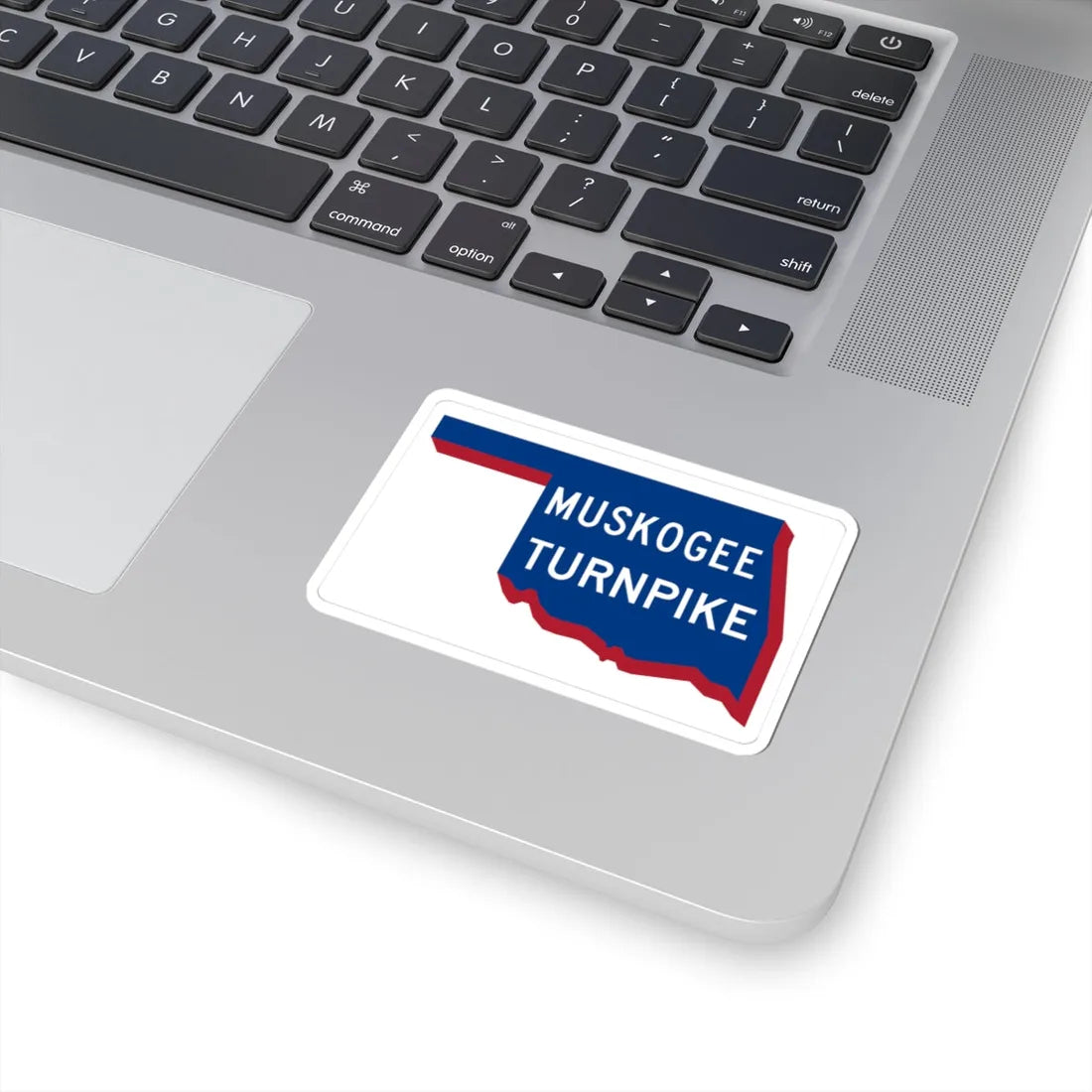 Muskogee Turnpike shield old (Oklahoma) (Road Sign) STICKER Vinyl Kiss-Cut Decal - The Sticker Space