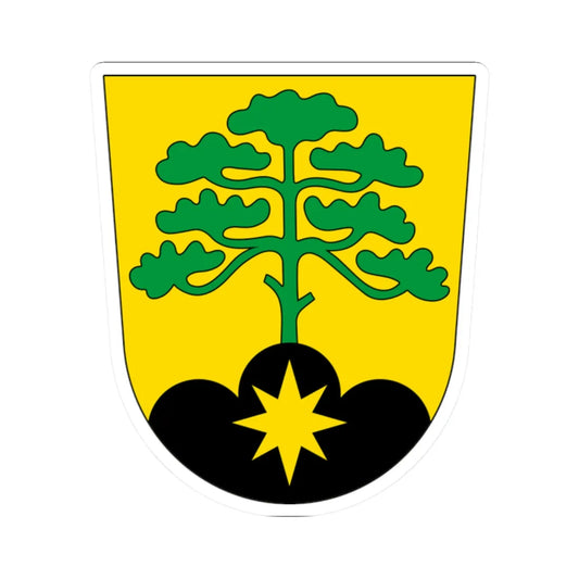 Mustamäe linnaosa vapp (Estonia) (Coat of Arms) STICKER Vinyl Kiss-Cut Decal 2 Inch White - The Sticker Space