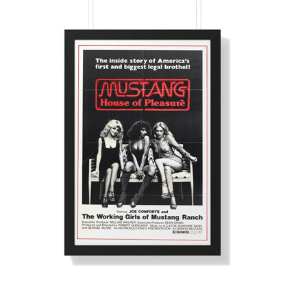 MUSTANG HOUSE OF PLEASURE 1977 - Framed Movie Poster-20" x 30"-The Sticker Space