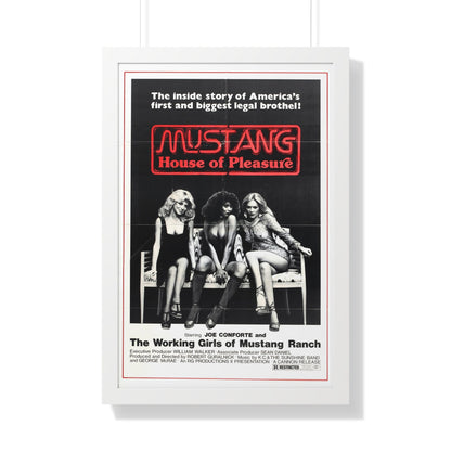 MUSTANG HOUSE OF PLEASURE 1977 - Framed Movie Poster-20" x 30"-The Sticker Space