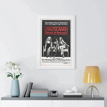 MUSTANG HOUSE OF PLEASURE 1977 - Framed Movie Poster - The Sticker Space