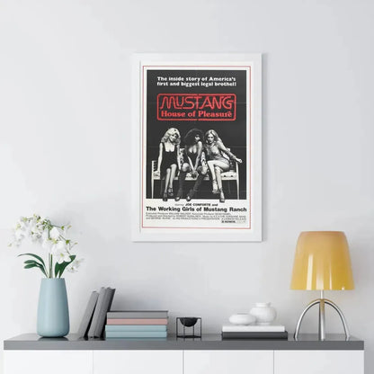 MUSTANG HOUSE OF PLEASURE 1977 - Framed Movie Poster - The Sticker Space