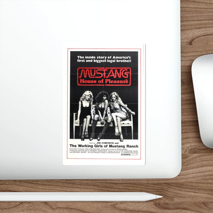 MUSTANG HOUSE OF PLEASURE 1977 Movie Poster STICKER Vinyl Die-Cut Decal-The Sticker Space