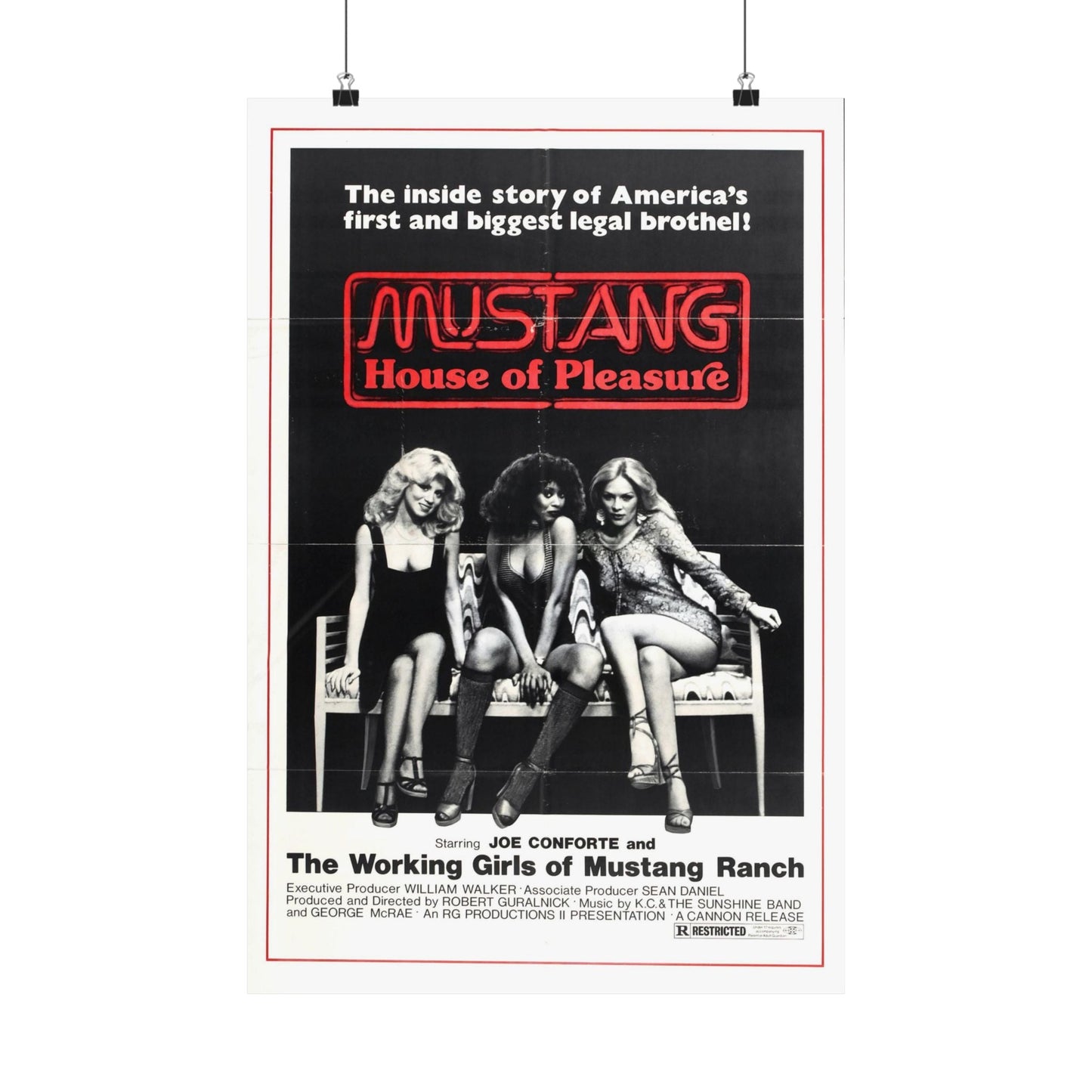 MUSTANG HOUSE OF PLEASURE 1977 - Paper Movie Poster-16″ x 24″-The Sticker Space