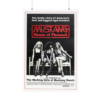 MUSTANG HOUSE OF PLEASURE 1977 - Paper Movie Poster - The Sticker Space