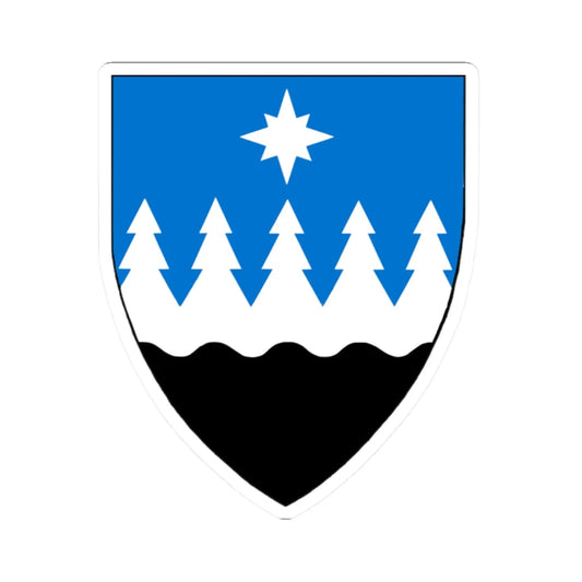 Mustvee valla vapp (Estonia) (Coat of Arms) STICKER Vinyl Kiss-Cut Decal 2 Inch White - The Sticker Space