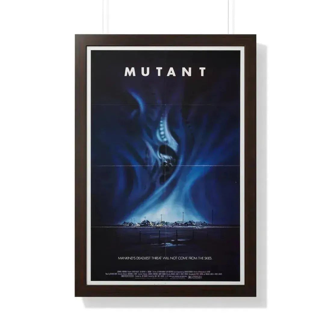 MUTANT 1984 - Framed Movie Poster 20" x 30" Walnut - The Sticker Space