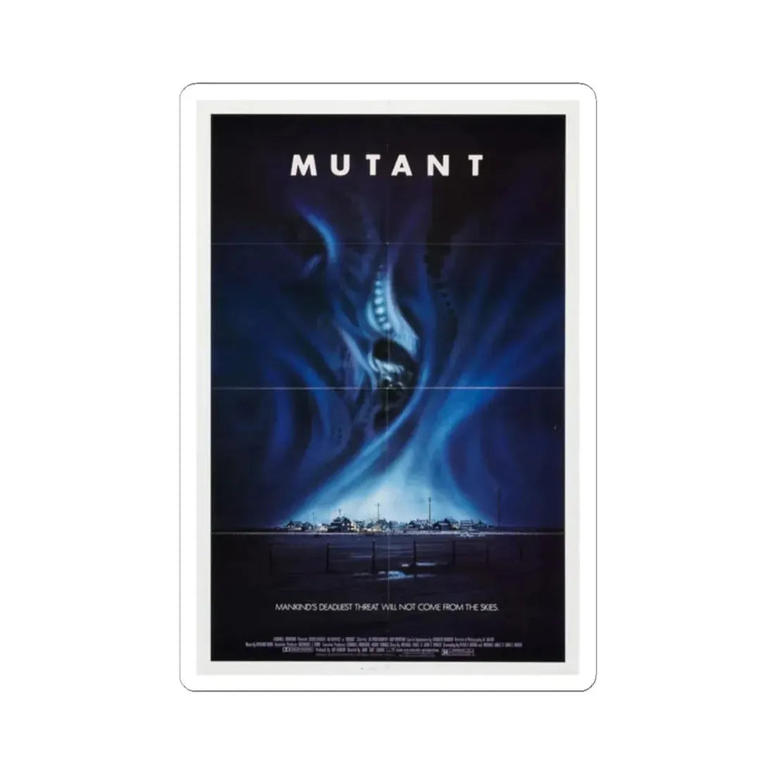 MUTANT 1984 Movie Poster - STICKER Vinyl Kiss-Cut Decal 2 Inch White - The Sticker Space