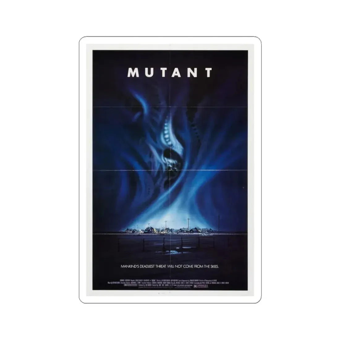MUTANT 1984 Movie Poster - STICKER Vinyl Kiss-Cut Decal 3 Inch White - The Sticker Space