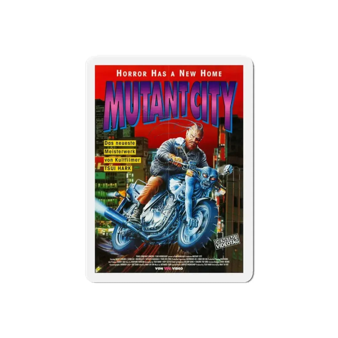 MUTANT CITY (WICKED CITY) 1992 Movie Poster - Refrigerator Magnet - The Sticker Space