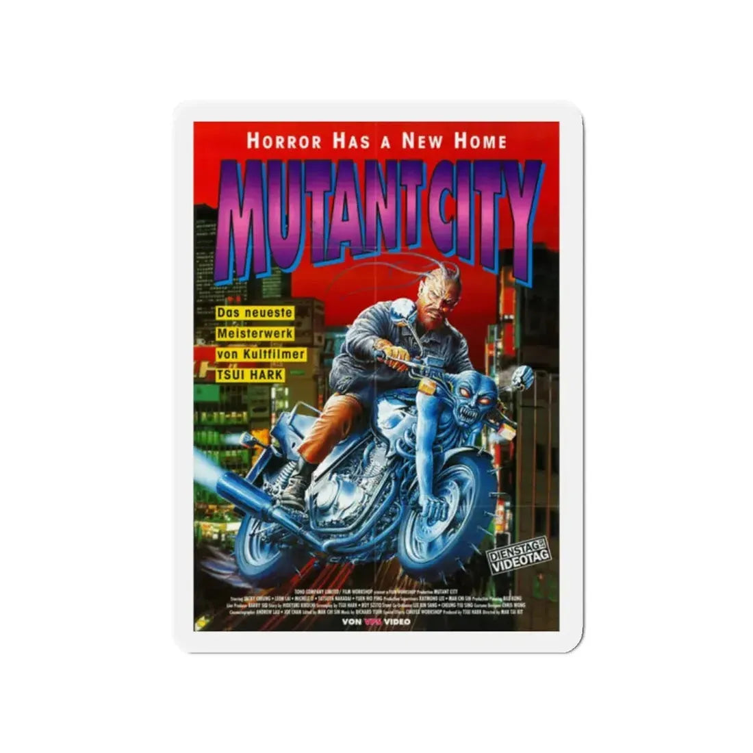 MUTANT CITY (WICKED CITY) 1992 Movie Poster - Refrigerator Magnet - The Sticker Space