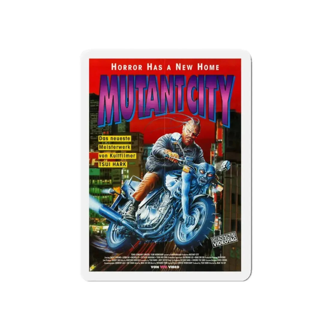 MUTANT CITY (WICKED CITY) 1992 Movie Poster - Refrigerator Magnet - The Sticker Space