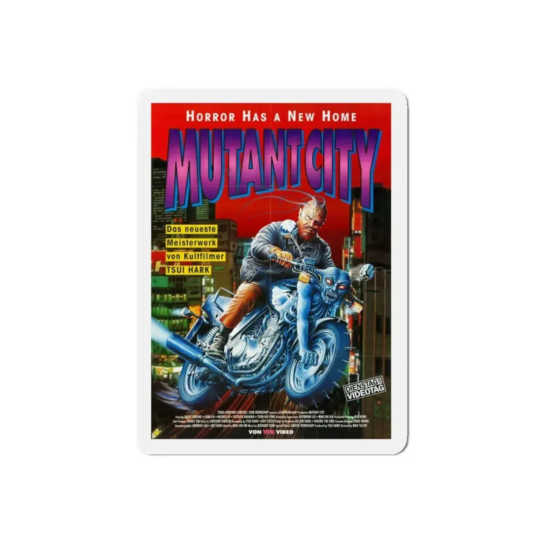 MUTANT CITY (WICKED CITY) 1992 Movie Poster - Refrigerator Magnet - The Sticker Space
