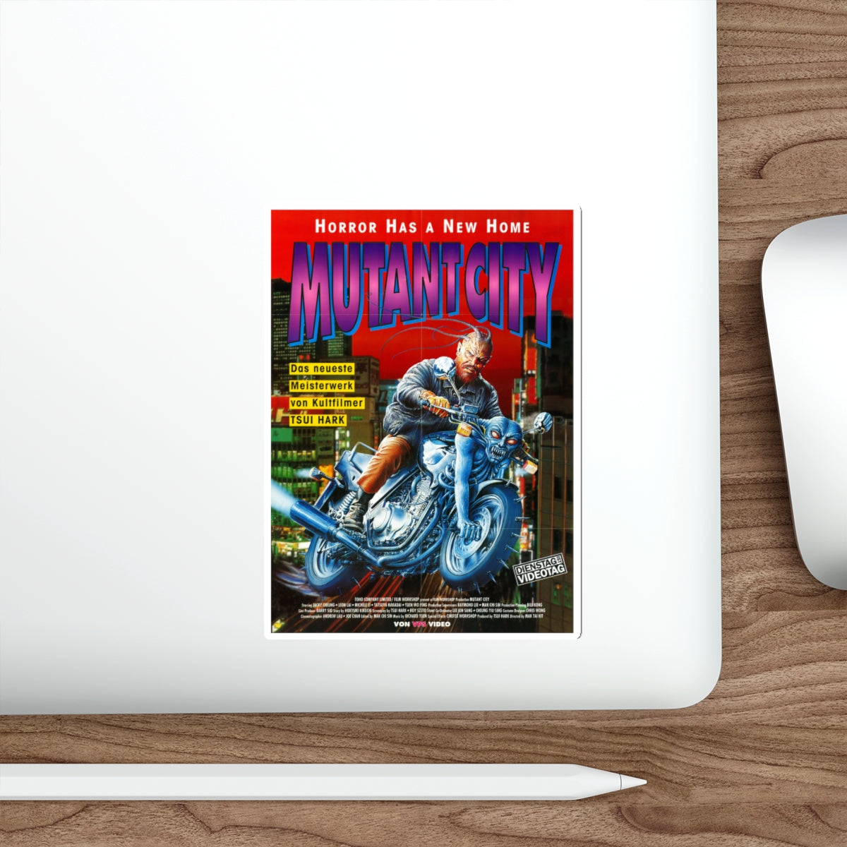 MUTANT CITY (WICKED CITY) 1992 Movie Poster STICKER Vinyl Die-Cut Decal-The Sticker Space